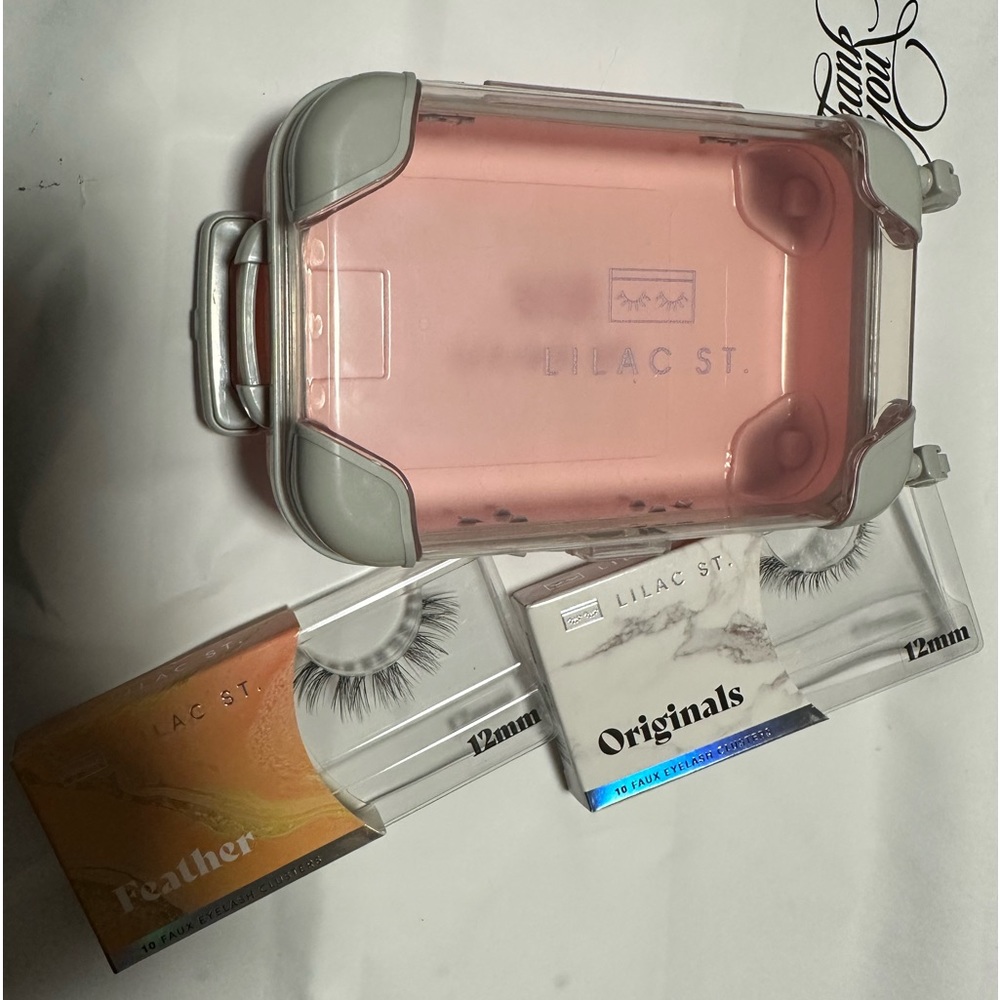 Lilac St lash set with travel case
